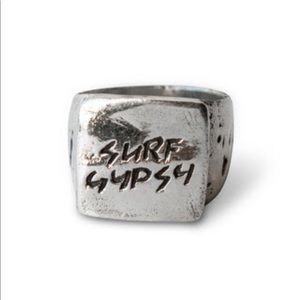 Surf Gypsy Sterling Silver Signet Ring Size 6